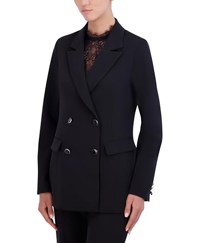 Women's Long Sleeve V Neck Double Breasted Blazer2