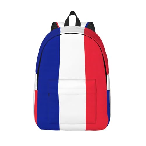 Mochila de viaje EdWal con bandera francesa para portátil y estudios