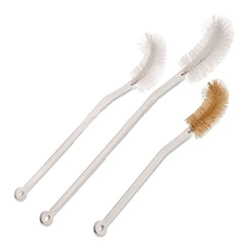 Justman Brush 710384 White Nylon Brush for 1000 mL Volumetric Flask, 1-3/4" Brush Diameter, 5" Brush Length, 17" Overall Length - Thumbnail 2