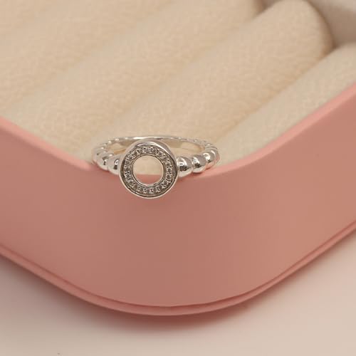 LeCalla 925 Sterling Silver Bead Band Ring for Women | Eternity Beaded Style Wedding Band | Classic Simple Plain Stackable Finger Rings4