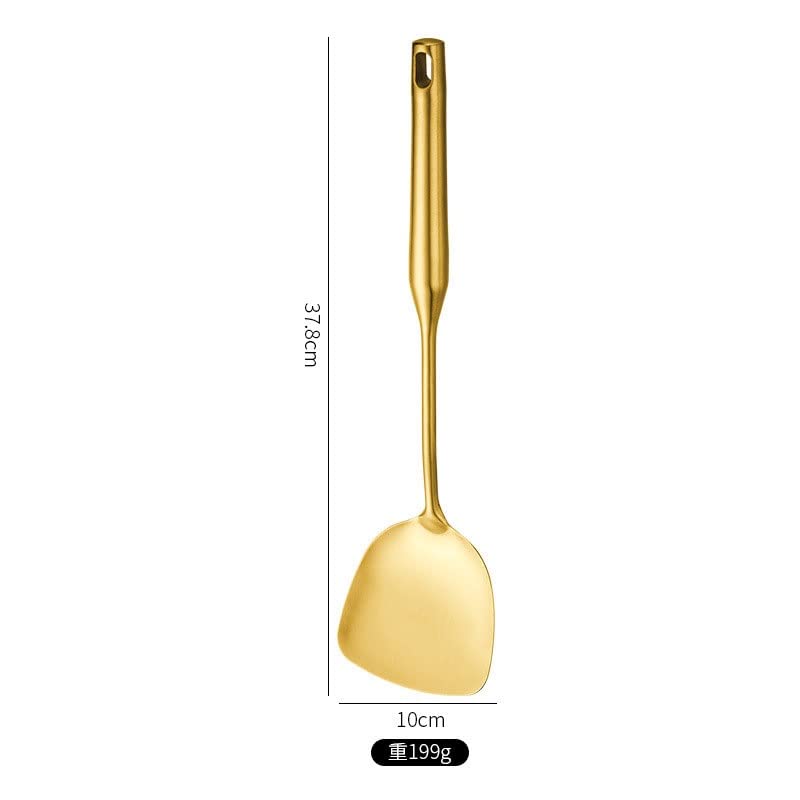 Pelle de cuisson polyvalente ustensile inox pour wok et poêle - 4