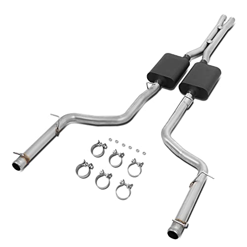 dodge challenger cat back exhaust - ‎DNA MOTORING CBE-UR-010 Cat-Back Exhaust Systems Compatible with Dodge Challenger 5.7L 09-14, 2.5