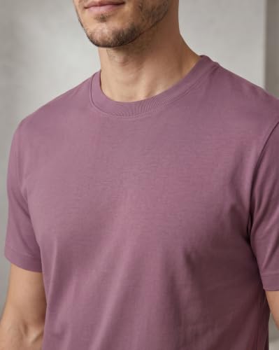 Image of NOBERO 100% Cotton T Shirts for Men Stylish | Regular Fit | Solid T Shirts for Men 180 GSM Combed Cotton | Round Neck Half Sleeve