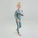 Woolino Merino Wool Base Layer for Kids - Super Soft Kids Long Sleeve Thermal Top and Leggings - All Natural Base Layer Shirt and Bottoms - Sage