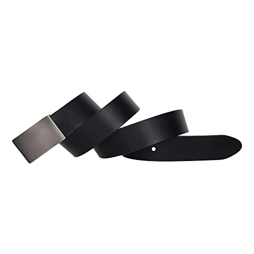 Image of USL Formal /Casual Black Tan Brown Color Genuine Leather Belts For Men (34, Black)