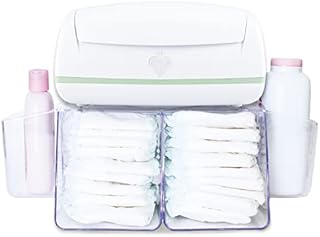 Prince Lionheart Warmies Wipes Warmer Kit Designed for Reusable Cloth Wipes | Includes 1 everFRESH Pillow and 1 Dresser Top Diaper Depot