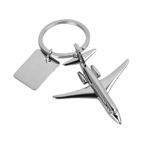 Airplane Keychain for Car - Personalized with One Piece Charm - Unique Gift, Airplane Lovers 8×5cm