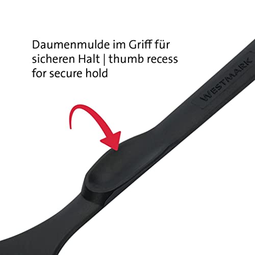 Foto von Westmark 2 Pfannenwender, hochhitzebeständig bis 270°C, Länge: 28,3 cm, Kunststoff, Flonal Plus, Schwarz, 203522E5