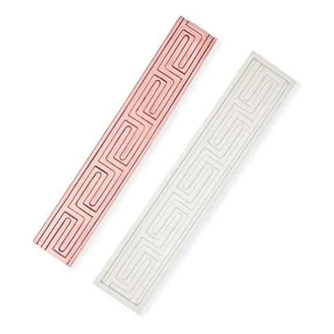 Relief Strip line Lace Silicone Mold Cake Side Decorating Mould Fondant Frame Border Mold for Chocolate Resin Polymer Clay Soap Wax Making Cover