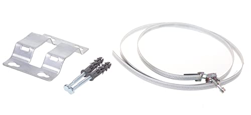 Aqbau® Einstellbare Wandhalterung für Ausdehnungsgefäß mit Spannband 380mm Durchmesser, Halterung Wandbefestigung Wandhalter Metall Verzinkt von 5 bis 25 Litern
