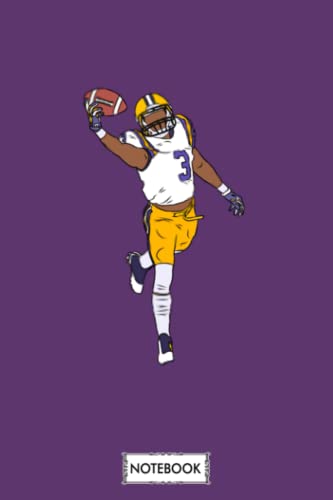 Odell Backham Jr Lsu N08721 Notebook: Lined College Ruled Paper, Planner, Diary, Matte Finish Cover, Journal, 6x9 120 Pages
