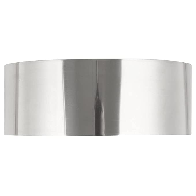 KMW Professional Cake Ring Set | 8" Diameter x 2" High | 0.9mm Thickness | 2-Piece Set | Perfect for Layered Cakes and Molds 1