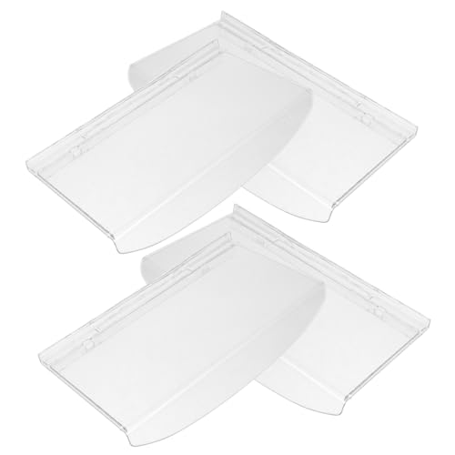 Unomor 4pcs Wall Mount Shoe Shelves Plastic Retail Display Slatwall Shoes Racks