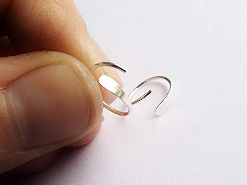 Choose Your Sleeper Earrings,Sleeper Earrings,Hoop Earrings,Hammered Earrings,Circle,Sterling Silver Earrings, Modern Jewelry, Minimalist #TOP3