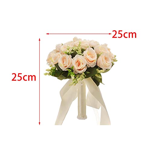 Bouquet de mariage romantique fleurs artificielles rose accessoire de mariée