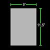 Apache Laminating Pouches 5 mil, for 8.5 x 11 inch Letter Size Paper 9 x 11.5 inch Sheets, 100 Pack