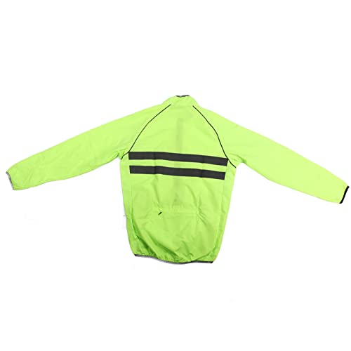 Chaqueta reflectante para ciclismo, transpirable, verde XL miniatura 6