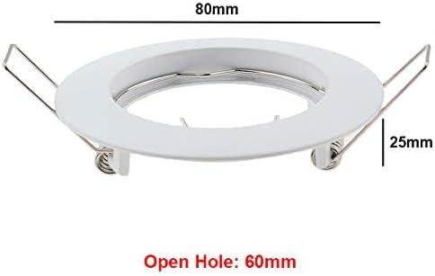 Pack of 10 Recessed GU5.3 MR16 Fitting Zinc Alloy Satin Nickel Lights
