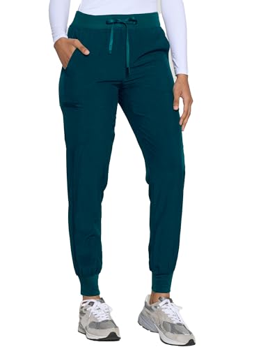 Image of COZYFIT Womens Scrub Pants - Soft Stretch Yoga Style with 5 Pockets, Slim Fit Jogger Scrubs Pants for Women