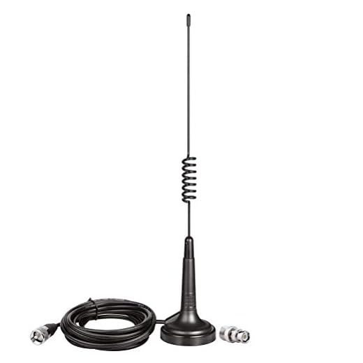 Bingfu 27MHz CB Radio Antenna PL259 & BNC Male Magnetic Base Compatible with Cobra Midland Uniden Maxon President Vehicle Car Truck Mobile Handheld CB Radio