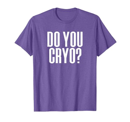 Cryo? Ice Bath Cold Therapy Cryotherapy T-Shirt, Men, Purple Heather, Large