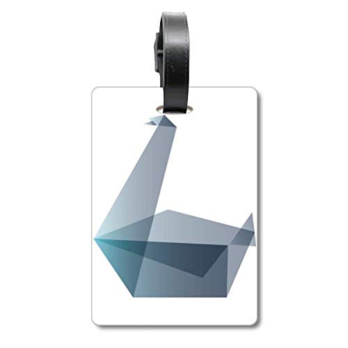 Étiquette de valise origami géométrique haute résistance pour bagages