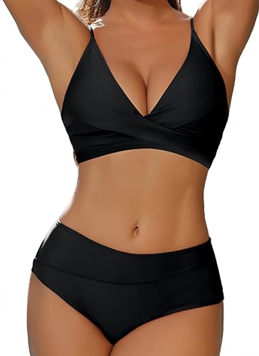 Mujer Traje De Baño Push up Sujetador Mujer Bikinis Brasileños De Tanga De Cintura Baja Trajes Halter Sexy Sólido Traje de Baño Bañador de Dos Piezas Cintura Alta Conjunto Bikini