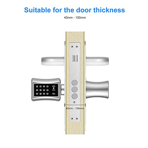 Cigooxm Fechadura do cilindro inteligente com TTL APP APP Fechadura da porta eletrônica sem chave BT