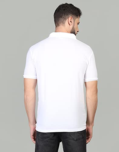 Image of INKKR Men's Casual Polo Neck Half Sleeve Solid T-Shirt (Pack-3)