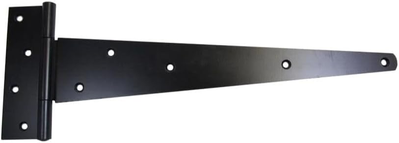 GatePro 5034503 18" Strong Tee Hinges - Black Finish - 1 Pair