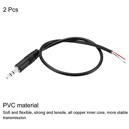MECCANIXITY Cable Jack 3.5mm macho a cable abierto 0.30 m x2 miniatura 3