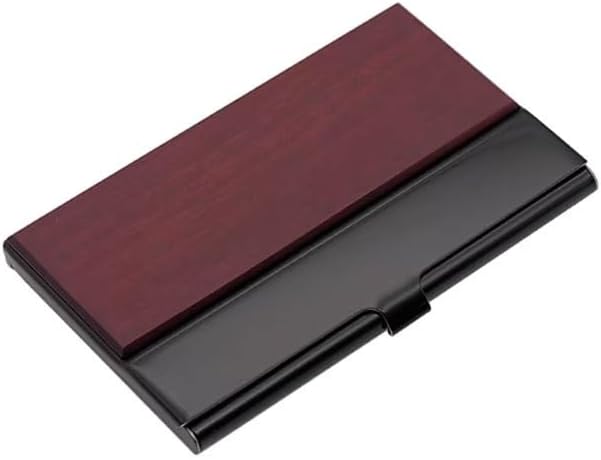 Men's Women's Business Card Holder Wooden Storage Gift Case