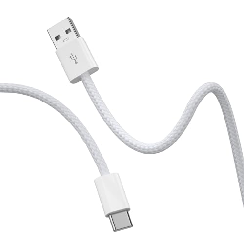 USB C Cable for iPhone 17 16e 16 Pro Max 15 Plus,3.3FT/1M Car Play Woven Cable for Apple,for Android Auto USB to USB C for Carplay Cord for Samsung S25 Type C Lead Car Media Type C Wire Play Music