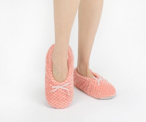 Image of Panda Bros Women's Ballerina Slipper Socks - One Pair Anti-Skid Comfy Warm Ballet Style House Slippers for Indoor Home, Winter, Wedding, and Birthday Gifts for Women