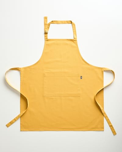 Image of Uni Plain Apron Title - 100% Cotton Kitchen Apron For Women & Men | Uni Plain, (28 inch X32 inch) | Durable Apron with Spacious Pocket - Perfect Kitchen Set for Home or Professional Use