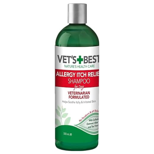 Vet's Best Champú para Perros de Alivio de la Picazón de Alergia | Limpia y Alivia el malestar causado por Las alergias estacionales, 470ml