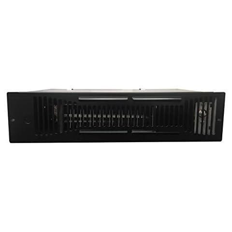 Qmark QTS1500T Toe Kick Heater for Basements, Bathrooms, Offices and Tight Spaces, 1500 Watt,120 Volt, Black Cover