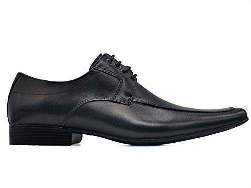 Sapato social masculino couro sola borracha Confortavel MOD 400 Cor:Preto;Tamanho:40