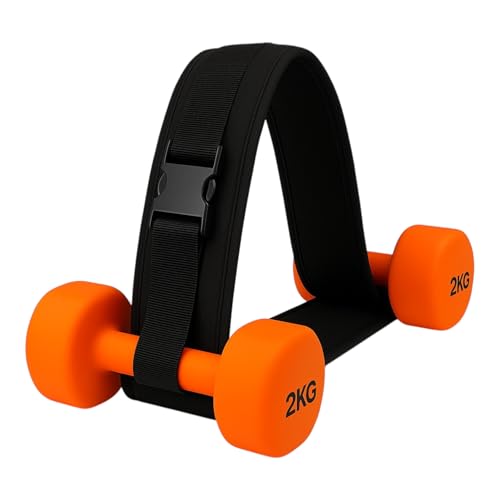 Hip Thrust Belt for Dumbbells – Glute Thrust Belt for Booty Workouts – Adjustable, Non-Slip Belt for Barbell-Free Hip Thrusts at Home or Gym – Heavy Duty Fabric with Padding