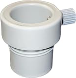 Kraemer Plastics Umbrella Pole Stabilizer reducer threaded adapter insert for Baja Deck Pool Sleeves (Light Gray)