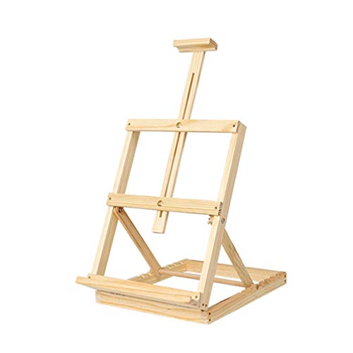 Cavalete para artista de madeira da EXCEART, cavalete de mesa, cavalete de arte para pintura, esboço