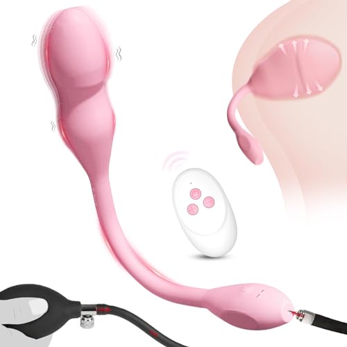 Mini Vibrator Ei Analplug Aufblasbar mit Pumpe,G Punkt Vibration für Frauen Klitoris mit 10 Vibrationsmodi,Vibratorstarb Frauen Klitoris,Vibratoren Frauen Leise Analvibratoren Frau Anal Vibrator
