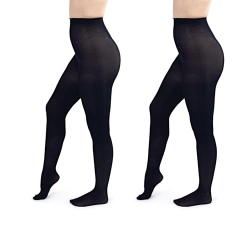 Image of Silky Toes Women's 60D Soft Opaque Tights 1-2 Pairs -Black White And Colored Stockings for Women