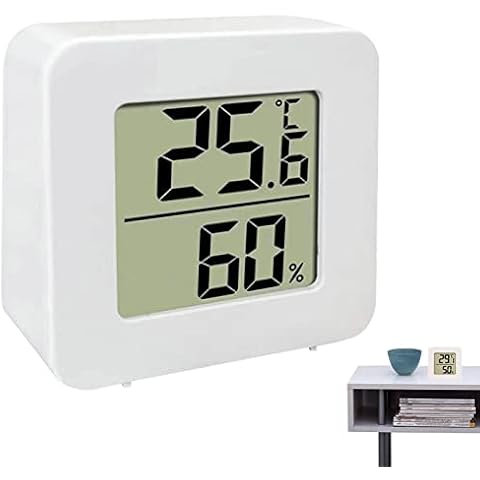 holexty Indoor Thermometer - Room Thermometer with Temperature Switch | LCD Monitor Temperature Outdoor Humidity Meter, Humidity Meter Room Thermometer for Living Room, Office, Nursery Cover