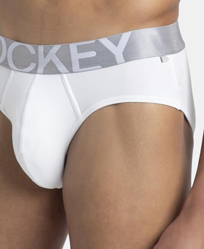 Image of Jockey IC27 Men's Tactel Microfiber Elastane Stretch Solid Brief with Moisture Move Treatment