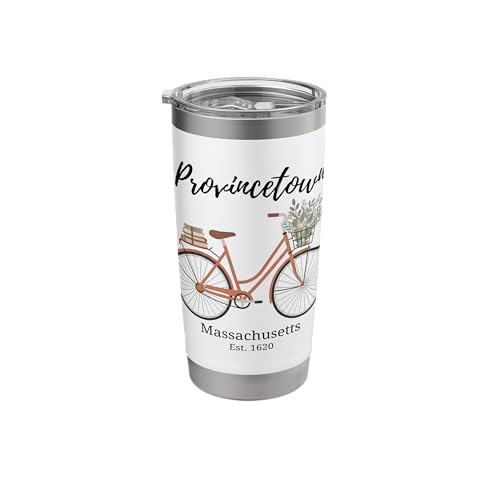 Provincetown MA Bicycle Stainless Steel Tumbler