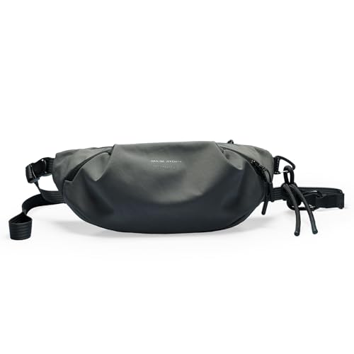 MARKETRON Bolso bandolera para hombre, impermeable, antirrobo, para negocios, exterior y vida cotidiana, bolso cruzado minimalista para fitness, viajes y aventuras urbanas, verde