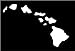 CMI295 Hawaiian Island Chain Vinyl Sticker - White | 7.5" Wide