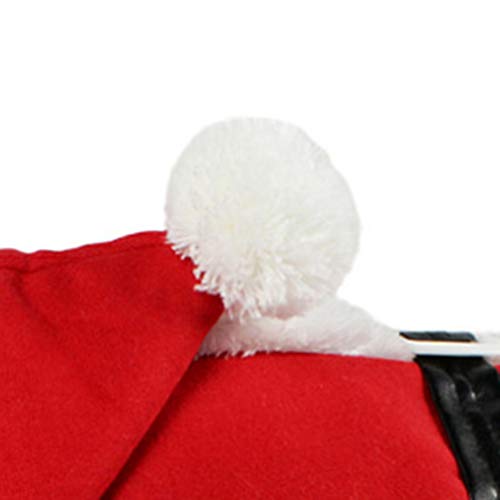 ULTECHNOVO Animal de Estimação Natal Papai Noel Terno Traje Cães Gatos Macacão Casaco de Inverno Rou