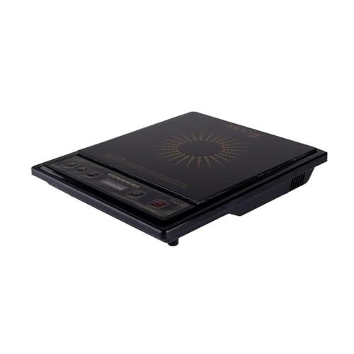 Image of McCoy Rapido Induction Stove, 1400 watt, Auto Cook Function, Smart Controls, 1 year warranty Black